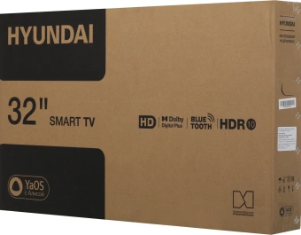 Телевизор LED Hyundai 32" H-LED32BS5012 YaOS Frameless черный HD 60Hz DVB-T DVB-T2 DVB-C DVB-S DVB-S2 USB WiFi Smart TV - купить недорого с доставкой в интернет-магазине