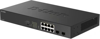 Коммутатор D-Link DGS-1010P/B1A (L2) 8x1Гбит/с 2SFP 8PoE 8PoE+ 125W неуправляемый - купить недорого с доставкой в интернет-магазине