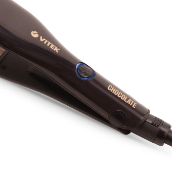 Щипцы Vitek Chocolate VT-2502 62Вт макс.темп.:220С покрытие:керамико-турмалиновое - купить недорого с доставкой в интернет-магазине
