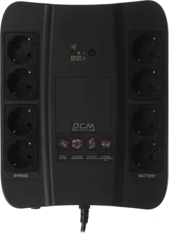 Источник бесперебойного питания Powercom Spider SPD-450N 270Вт 450ВА черный - купить недорого с доставкой в интернет-магазине