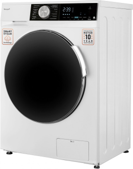 Стиральная машина Weissgauff Premium WMD 47148 DC Inverter Steam класс: A загр.фронтальная макс.:8кг (с сушкой) белый инвертор - купить недорого с доставкой в интернет-магазине