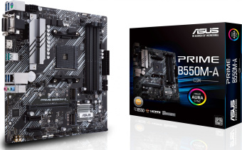 Материнская плата Asus PRIME B550M-A/CSM Soc-AM4 AMD B550 4xDDR4 mATX AC`97 8ch(7.1) GbLAN RAID+VGA+DVI+HDMI - купить недорого с доставкой в интернет-магазине