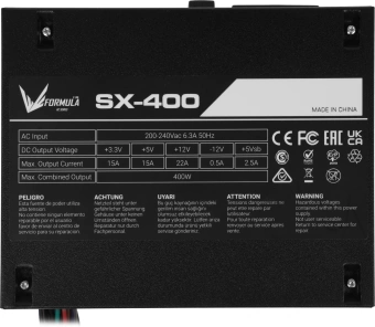 Блок питания Formula SFX 400W AC SX-400 (20+4pin) 80mm fan 3xSATA RTL - купить недорого с доставкой в интернет-магазине