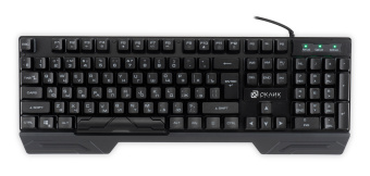 Клавиатура Оклик 709G черный USB for gamer LED (1788144) кабель 1.8м - купить недорого с доставкой в интернет-магазине