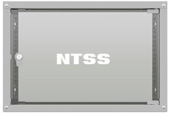 Шкаф коммутационный NTSS LIME (NTSS-WL6U5535GS) настенный 6U 550x350мм пер.дв.стекл несъемн.бок.пан. 30кг серый 8.3кг 110град. IP20 - купить недорого с доставкой в интернет-магазине