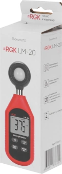 Люксметр RGK LM-20 портативный красный/черный (776301) - купить недорого с доставкой в интернет-магазине