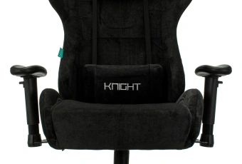 Кресло игровое Zombie VIKING KNIGHT Fabric черный Light-20 с подголов. крестов. металл - купить недорого с доставкой в интернет-магазине