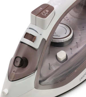 Утюг Maxwell MW-3047 2400Вт белый/коричневый - купить недорого с доставкой в интернет-магазине
