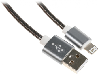 Кабель Premier 6-703M2 1.0BK USB (m)-Lightning (m) 1м черный пакет - купить недорого с доставкой в интернет-магазине