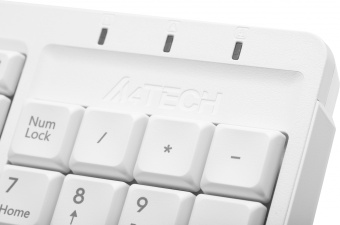 Клавиатура A4Tech FK15 белый USB (FK15 WHITE) кабель 1.5м - купить недорого с доставкой в интернет-магазине