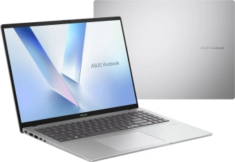Ноутбук Asus VivoBook 16 M1607KA-MB037 Ryzen AI 5 340 16Gb SSD512Gb AMD Radeon 840M 16" IPS WUXGA (1920x1200) без ОС silver WiFi BT Cam (90NB15F2-M001C0) - купить недорого с доставкой в интернет-магазине