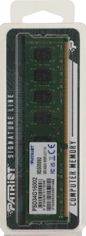 Память DDR3 4GB 1600MHz Patriot PSD34G16002 Signature Line RTL PC3-12800 CL11 DIMM 240-pin 1.5В dual rank Ret - купить недорого с доставкой в интернет-магазине