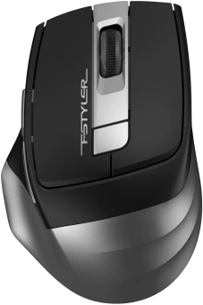 Мышь A4Tech Fstyler FG35S серый/черный оптическая 2000dpi silent беспров. USB 5but (FG35S USB GREY) - купить недорого с доставкой в интернет-магазине