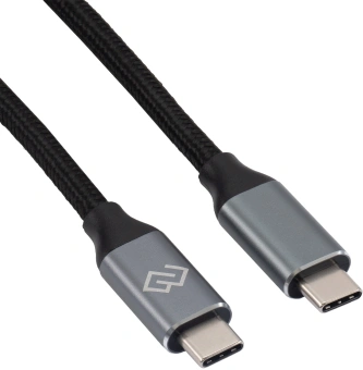Кабель Digma D-TYPE-C-USB3.2-100W-4K-2M USB Type-C (m)-USB Type-C (m) 2м черный - купить недорого с доставкой в интернет-магазине