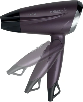 Фен Scarlett SC-HD70IT13 1400Вт фиолетовый/черный - купить недорого с доставкой в интернет-магазине
