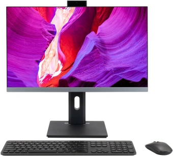 Моноблок Digma Pro Unity 23.8" Full HD i3 12100 (3.3) 16Gb SSD512Gb UHDG 730 CR Windows 11 Pro GbitEth WiFi BT 90W клавиатура мышь Cam серый/черный 1920x1080 - купить недорого с доставкой в интернет-магазине
