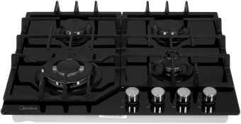 Газовая варочная поверхность Midea MG643TGB черный (арт.1924115) - купить недорого с доставкой в интернет-магазине