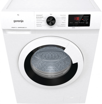 Стиральная машина Gorenje WHE60SFS с паром класс: A+++ загр.фронтальная макс.:6кг белый - купить недорого с доставкой в интернет-магазине