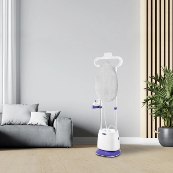 Отпариватель напольный Kitfort КТ-996 2300Вт белый/фиолетовый - купить недорого с доставкой в интернет-магазине