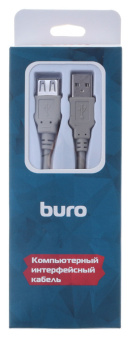 Кабель Buro USB A(m) USB A(f) 3м (BHP RET USB_AF30) серый (блистер) - купить недорого с доставкой в интернет-магазине