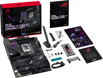 Материнская плата Asus ROG STRIX Z790-E GAMING WIFI Soc-1700 Intel Z790 4xDDR5 ATX AC`97 8ch(7.1) 2.5Gg RAID+HDMI+DP - купить недорого с доставкой в интернет-магазине