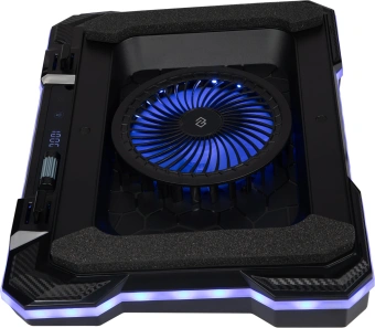 Подставка для ноутбука Digma D-NCP190-1x100RGB 19" 428x316x58мм 52дБ 2xUSB 1x 140ммFAN 1280г Fan-control металл/пластик черный - купить недорого с доставкой в интернет-магазине