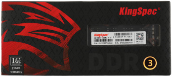 Память DDR3 4GB 1333MHz Kingspec KS1333D3P15004G RTL PC3-12800 CL11 DIMM 240-pin 1.5В dual rank Ret - купить недорого с доставкой в интернет-магазине