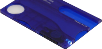 Швейцарская карта Victorinox SwissCard Lite (0.7322.T2) синий полупрозрачный коробка подарочная - купить недорого с доставкой в интернет-магазине