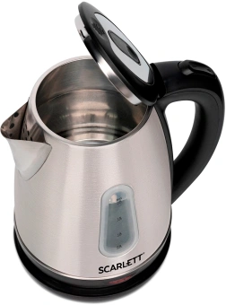 Чайник электрический Scarlett SC-EK21S36 1.8л. 2200Вт черный корпус: сталь - цена, купить или заказать с доставкой в интернет-магазине Чайник электрический Scarlett SC-EK21S36 1.8л. 2200Вт черный корпус: сталь - купить недорого с доставкой в интернет-магазине