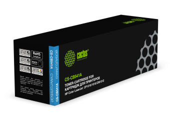 Картридж лазерный Cactus CS-CB541A CB541A голубой (1400стр.) для HP CLJ CP1215/1515/CM1312 - купить недорого с доставкой в интернет-магазине