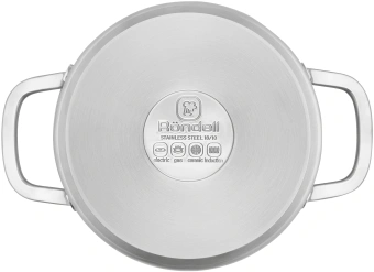 Кастрюля Rondell Modern RDS-1747 2.8л. d=20см (с крышкой) стальной - купить недорого с доставкой в интернет-магазине