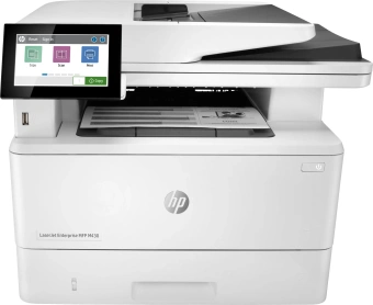 МФУ лазерный HP LaserJet Enterprise M430f (3PZ55A) A4 Duplex Net белый - купить недорого с доставкой в интернет-магазине
