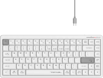 Клавиатура A4Tech Fstyler FBX53C белый USB беспроводная BT/Radio slim Multimedia (FBX53C) - купить недорого с доставкой в интернет-магазине