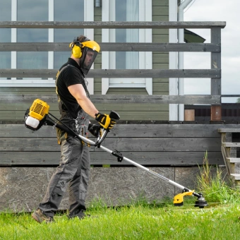 Триммер бензиновый Denzel DR-52S 3л.с. разбор.штан. реж.эл.:леска/нож - купить недорого с доставкой в интернет-магазине