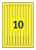 Пленка Avery Zweckform L4001-10 265x18мм 10шт на листе/198г/м2/10л./желтый/матовое самоклей. для лазерной печати - купить недорого с доставкой в интернет-магазине