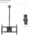 Кронштейн для телевизора Kromax COBRA-4 черный 15"-75" макс.65кг потолочный поворот и наклон - купить недорого с доставкой в интернет-магазине