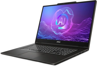 Ноутбук MSI VenturePro 17 AI A2HVEG-023XRU Core Ultra 7 255H 16Gb SSD512Gb NVIDIA GeForce RTX4050 6Gb 17.3" FHD (1920x1080) FreeDOS grey WiFi BT Cam (9S7-17U111-023) - купить недорого с доставкой в интернет-магазине