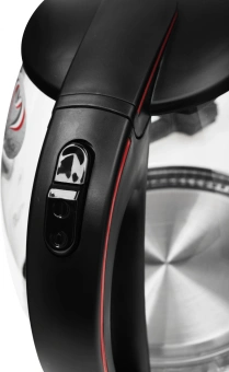 Чайник электрический Scarlett SC-EK27G71 1.8л. 2200Вт черный/красный корпус: стекло - купить недорого с доставкой в интернет-магазине