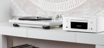 Проигрыватель винила Denon DP-400 частично автоматический белый - купить недорого с доставкой в интернет-магазине