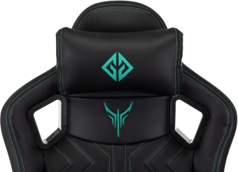 Кресло игровое Knight Titgame черный экокожа с подголов. крестов. пластик - купить недорого с доставкой в интернет-магазине