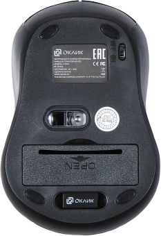 Мышь Оклик 415MW черный оптическая 1600dpi беспров. USB для ноутбука 4but (351684) - купить недорого с доставкой в интернет-магазине