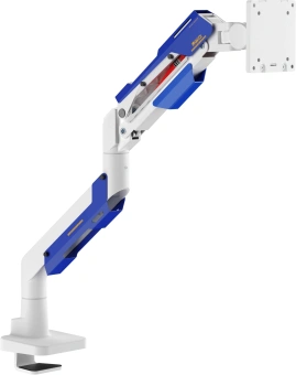 Кронштейн для мониторов Ultramounts UM743WB белый/синий 24"-57" макс.30кг крепление к столешнице поворот и наклон - купить недорого с доставкой в интернет-магазине
