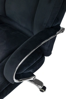 Кресло руководителя Бюрократ T-9925SL Fabric черный Holland 75 крестов. металл хром - купить недорого с доставкой в интернет-магазине