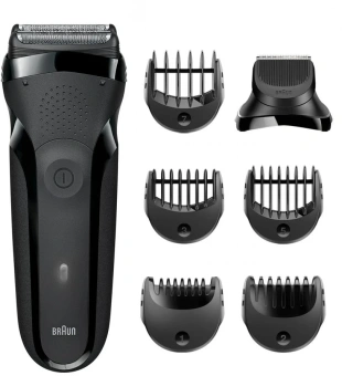 Бритва сетчатая Braun Series 3 300BT реж.эл.:2 питан.:аккум. черный - купить недорого с доставкой в интернет-магазине