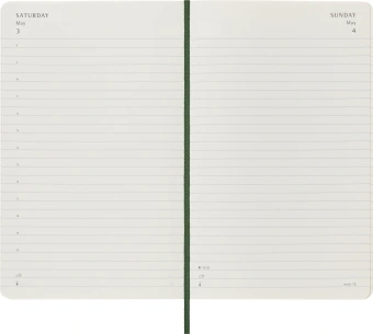 Ежедневник Moleskine CLASSIC SOFT Large 130х210мм датир. 400стр. линейка мягкая обложка зеленый - купить недорого с доставкой в интернет-магазине