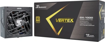 Блок питания Seasonic ATX 1000W VERTEX GX-1000 80+ gold (20+4pin) APFC 135mm fan 18xSATA Cab Manag RTL - купить недорого с доставкой в интернет-магазине