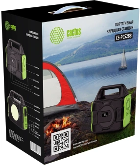 Электростанция портативная Cactus CS-PCS288 80000mAh 2.1A 3xUSB черный - купить недорого с доставкой в интернет-магазине