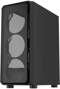 Корпус Bloody CC-126 черный без БП ATX 8x120mm 2xUSB2.0 1xUSB3.0 audio bott PSU - купить недорого с доставкой в интернет-магазине