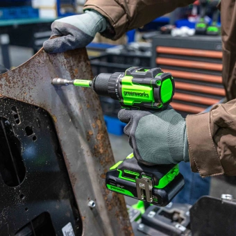 Дрель-шуруповерт Greenworks DD560 аккум. патрон:быстрозажимной (3708407CUA) - купить недорого с доставкой в интернет-магазине