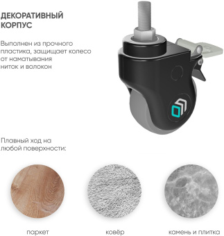 Крепление универсальное Onkron AWL-75B черный напольный мобильный - купить недорого с доставкой в интернет-магазине